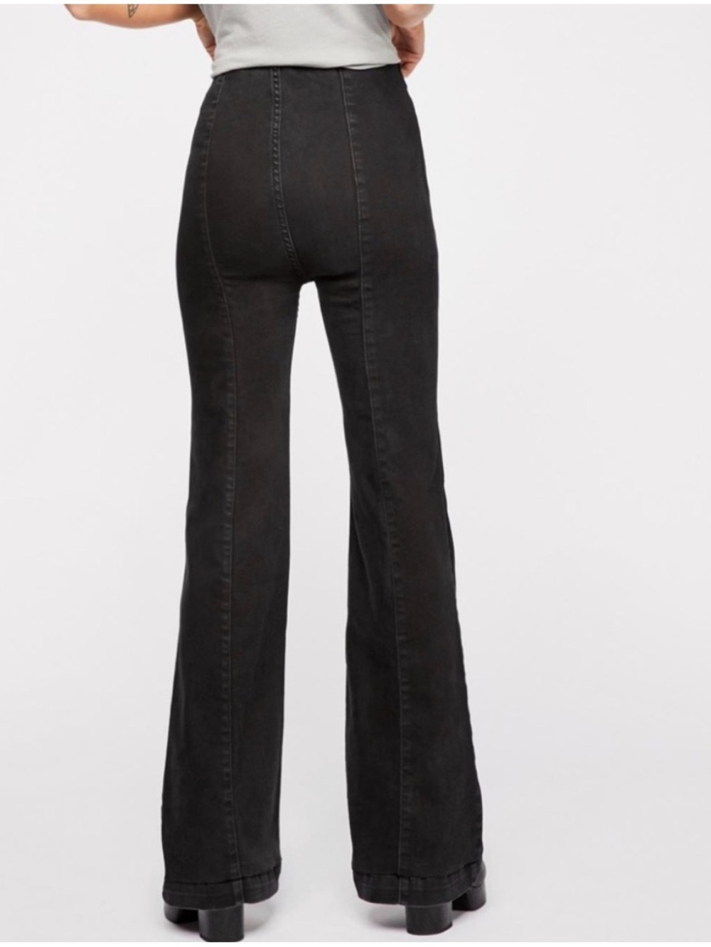 Free People We The Free Slim Pull-On Flare Jeans